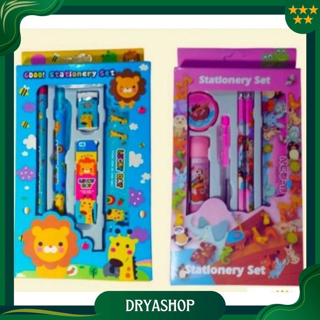 

[Ats] Alat Tulis Set 7In1 / Stationery Set / Alat Tulis Anak / Alat Tulis Sekolah / Set Alat Tulis 7In1 Sale