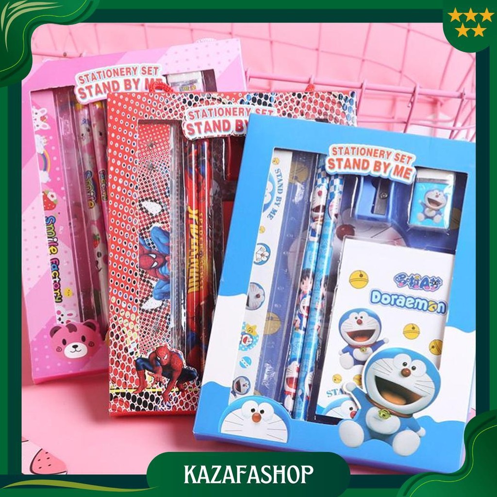 

Osm Jkt S5994 Set Alat Tulis 6 In 1 / Stationery Set Lucu Karakter / Paket Perlengkapan Alat Tulis / Souvenir Hampers Anak Sekolah Ori