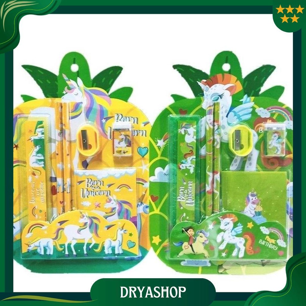 

Paket Alat Tulis 6In1 / Stationery Set Book Karakter Unicorn - 2089 Gratis Ongkir