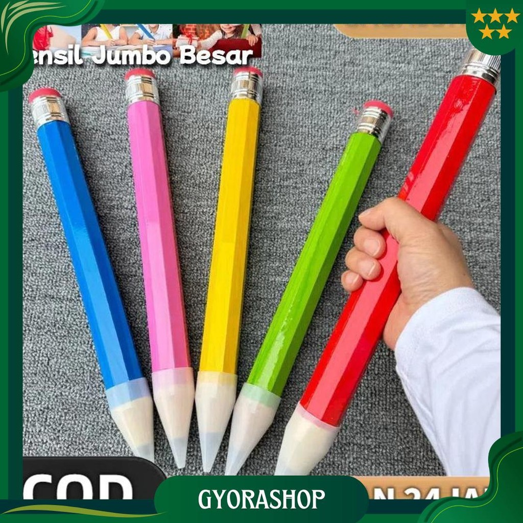 

Gagalu Pensil Jumbo Besar 33Cm Mainan Pencil Pensil Jumbo Hiasan Photo Kado Best Seller