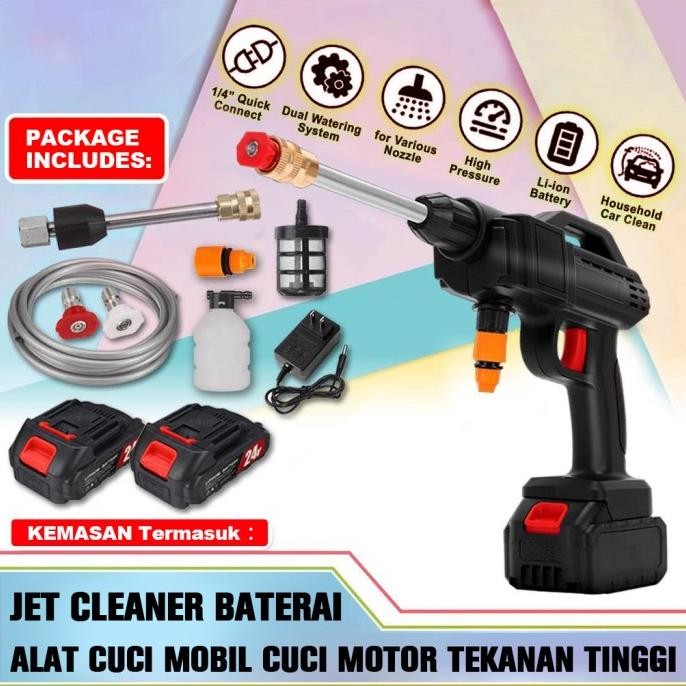 Promo Mesin cuci mobil 24V Alat Steam Cuci Motor Mobil Alat Semprot Alat COD