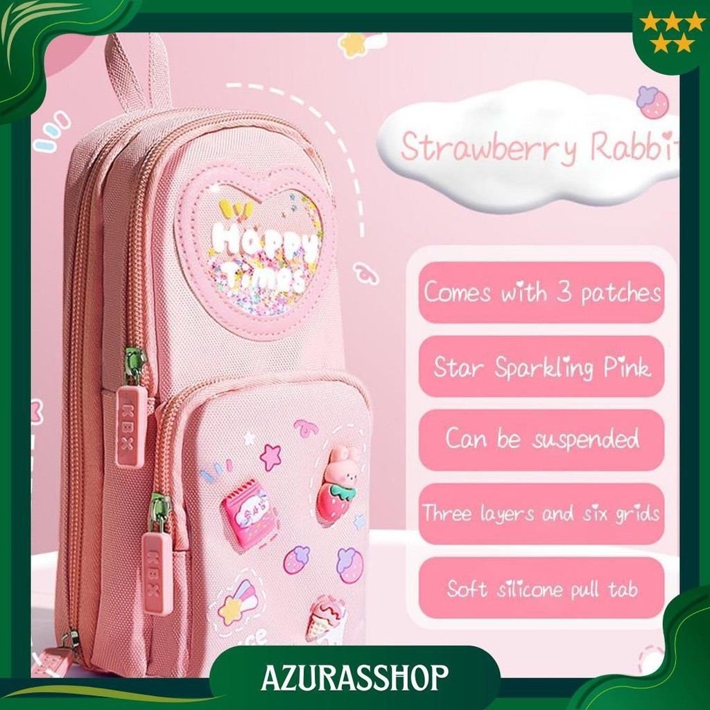 

Kotak Pensil Anak Sekolah 6 Ruang / Kapasitas Besar Pencil Case / 3D Anak Perempuan Lucu Besar Gratis Ongkir