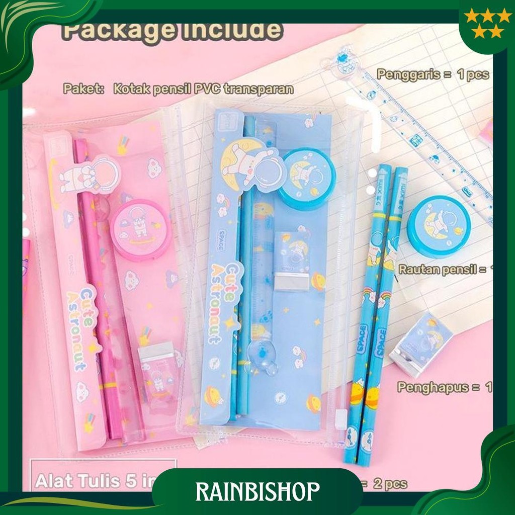 

Alat Tulis Lucu Istimewa Paket Alat Tulis 5 In 1 Pensil Penggaris Penghapus Paket Lengkap Sekolah Kantor Belajar Set Murah Perlengkapan Menulisu Kartun Souvenir Ulang Tahun Kado Anak Birthday Gift Stationery Promo 4.4