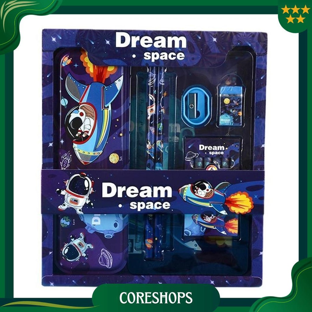 

Alat Tulis Set Paket Komplit 7 In 1 / Stationery Complete Lengkap / Kotak Pensil Anak / Souvenir Hadiah Kado / Sekolah Karakter Kartun Lucu Animal Hewan / Perlengkapan Tulis / Tempat Pensil Sale