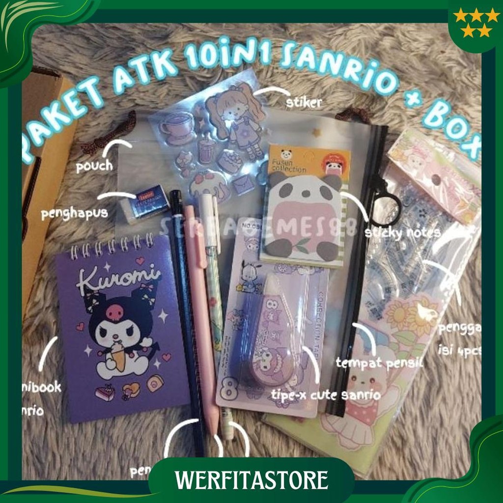 

Serbagemes88 - Set Alat Tulis 10 In 1 Lengkap Sanrio Melody / Stationery Untuk Souvenir Hadiah / Hampers Kado Gift Sekolah / Hampers Wisuda Ulang Tahun / Alat Tulis Paket/Alat Tulis Murah /Paket Anak Unik Bermanfaat/Box Kado Perempuan Laki Laki/Buku Tulis