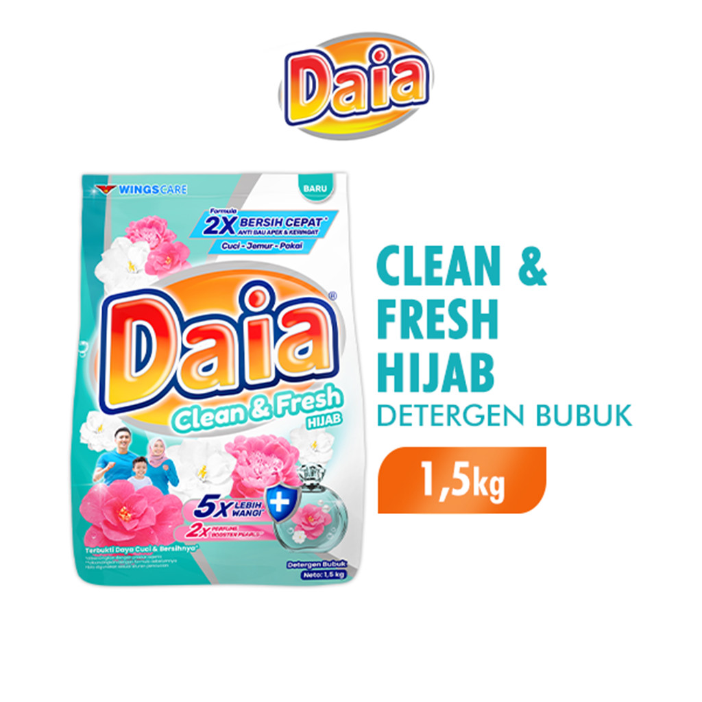 Daia Detergen Bubuk Clean & Fresh Hijab 1,5 kg