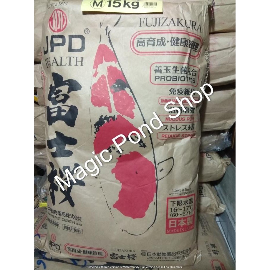 Fujizakura Jpd 15 Kg Koi Food / Pakan Koi (ukuran M/L)