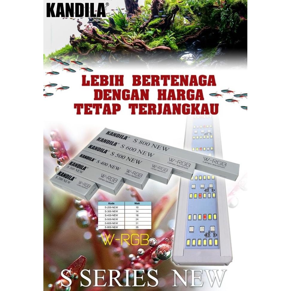 Lampu Kandila S800 New / Lampu Aquascape / Lampu Aquarium 80-90cm