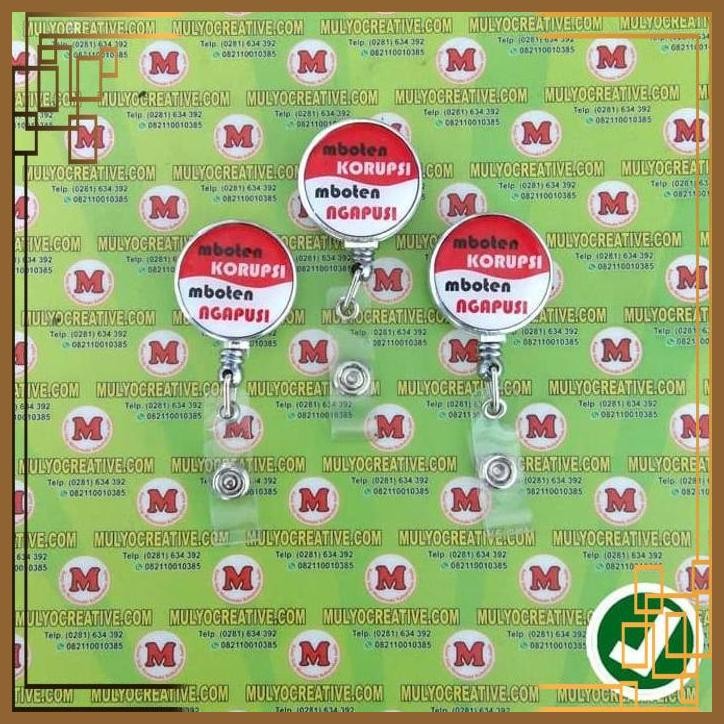 

[MCV] NAME TAG GANTUNGAN LOGO MBOTEN KORUPSI MBOTEN NGAPUSI