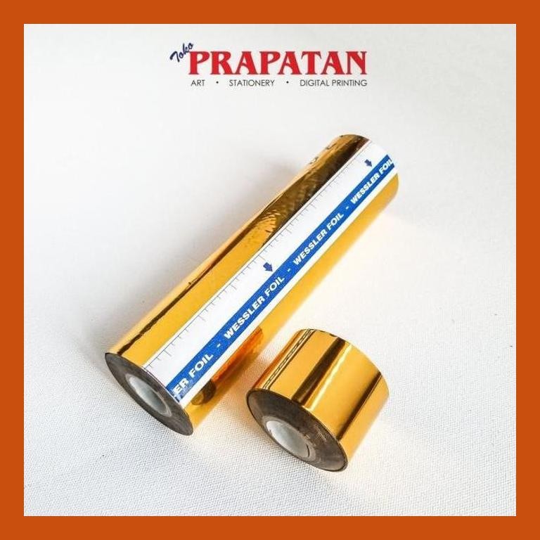 

[ PERALATAN LUKIS / GAMBAR ] FOIL EMAS ROLL (PRADA EMAS / GOLD PRADA) KECIL GOOD QUALITY