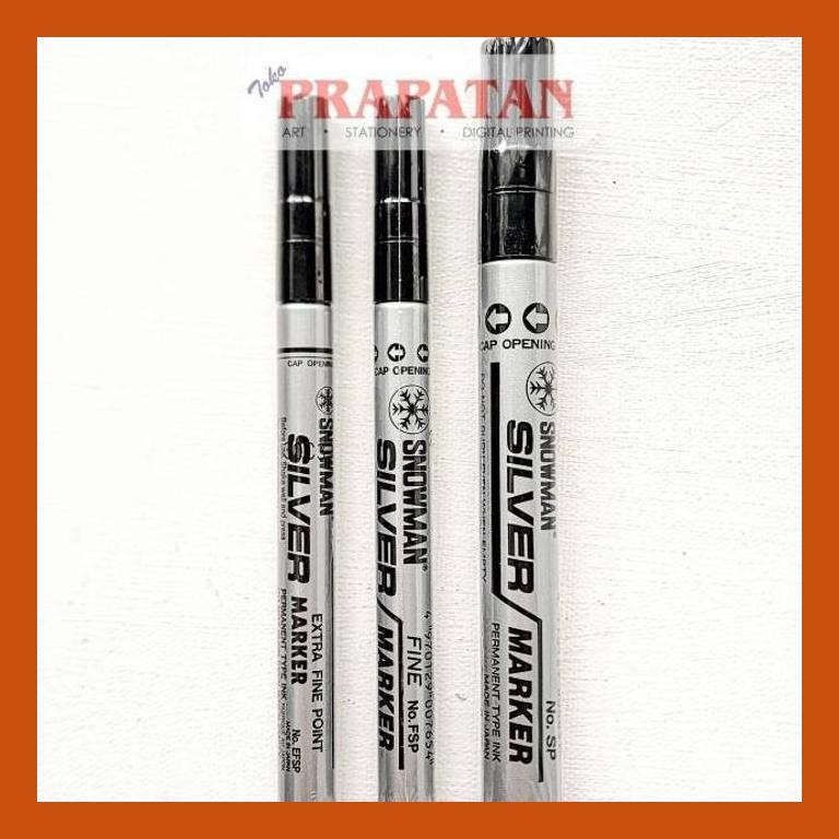 

[ PERALATAN LUKIS / GAMBAR ] SNOWMAN SILVER MARKER / SPIDOL SILVER SNOWMAN SIAP KIRIM