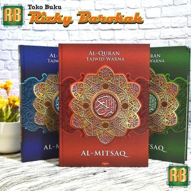 TERMURAH - Al Quran A4 Al Mitsaq Tajwid Warna - Al Quran Non Terjemah