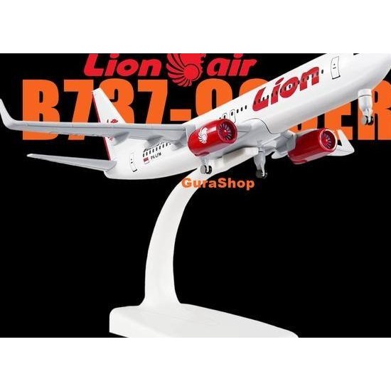 Miniatur Pesawat Boeing B737-300Er Lion Air Diecast Medium Airplane