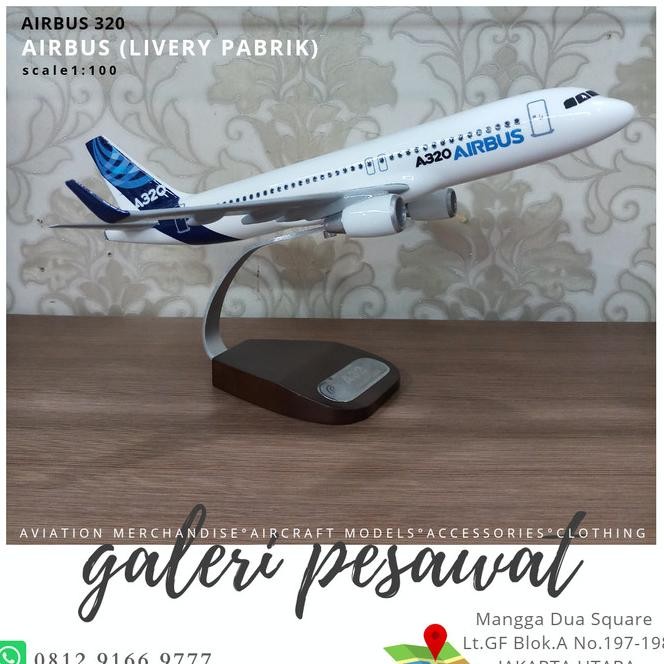 Miniatur Replika Pesawat Airbus 320