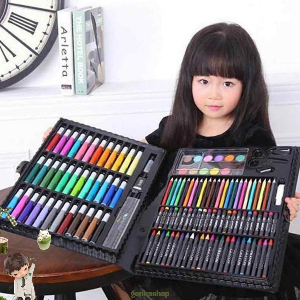 

Crayon Set Mewarnai Melukis / Pensil Menggambat 150Pc / Alat Tulis Anak Promo