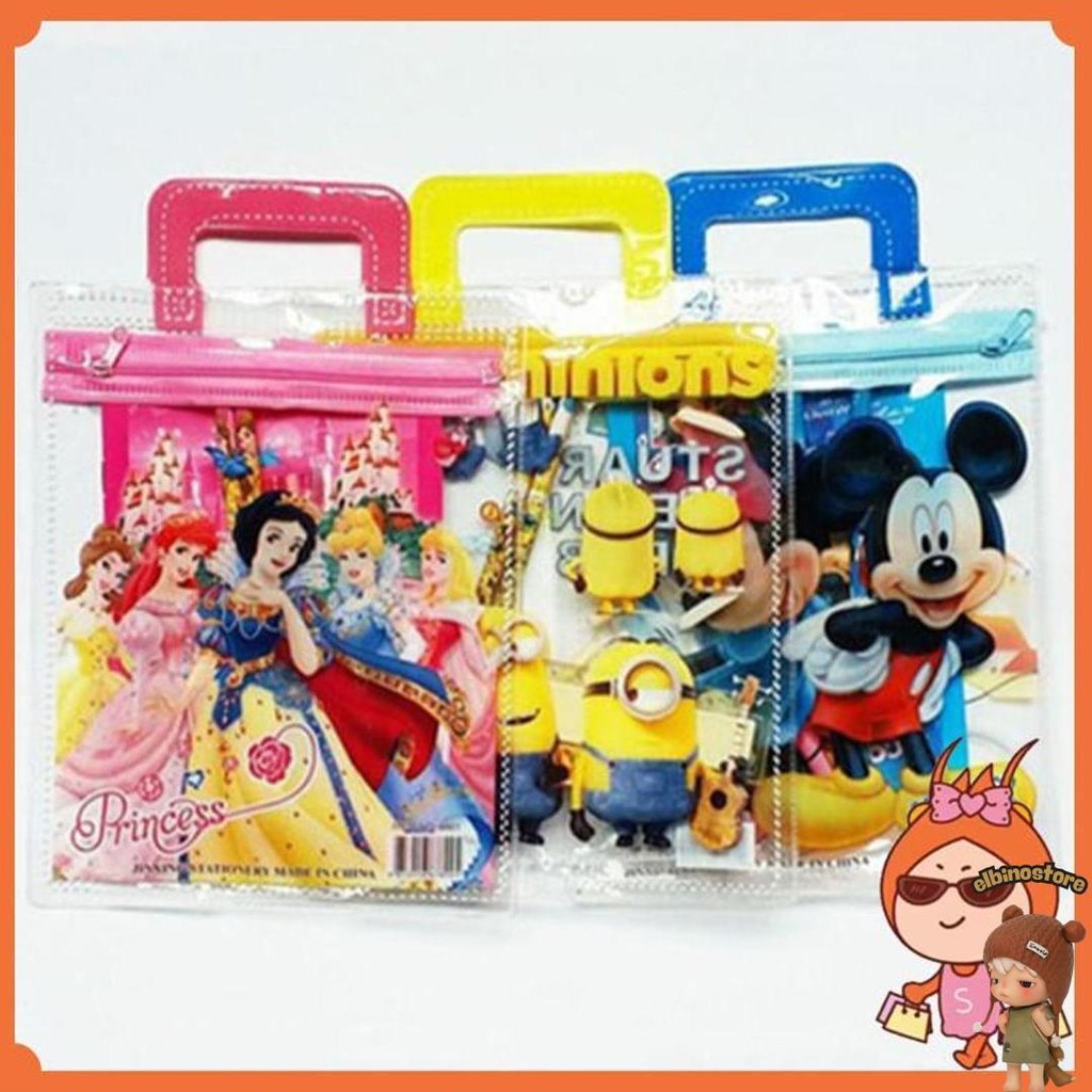 

Reseller Welcome - S6149 Alat Tulis Birthday Set / Set Alat Tulis 6 In 1 / Hampers Souvenir Birthday Anak / Set Mini Pouch Bag Karakter Promo
