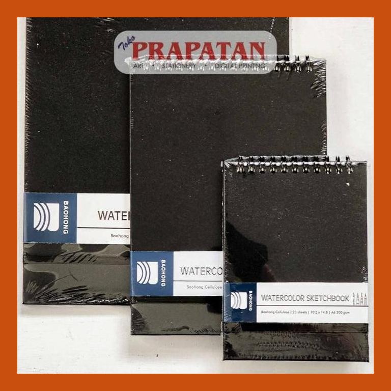 

[ PERALATAN LUKIS / GAMBAR ] BAOHONG CELLULOSE SPIRAL WATERCOLOR BOOK | BUKU CAT AIR SIAP KIRIM