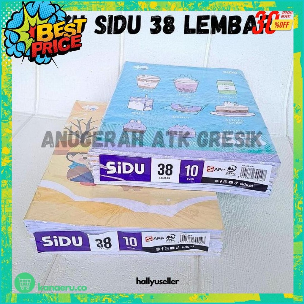 

(1 Pack=10 Buku) Buku Tulis Sidu 38 Lembar Murah