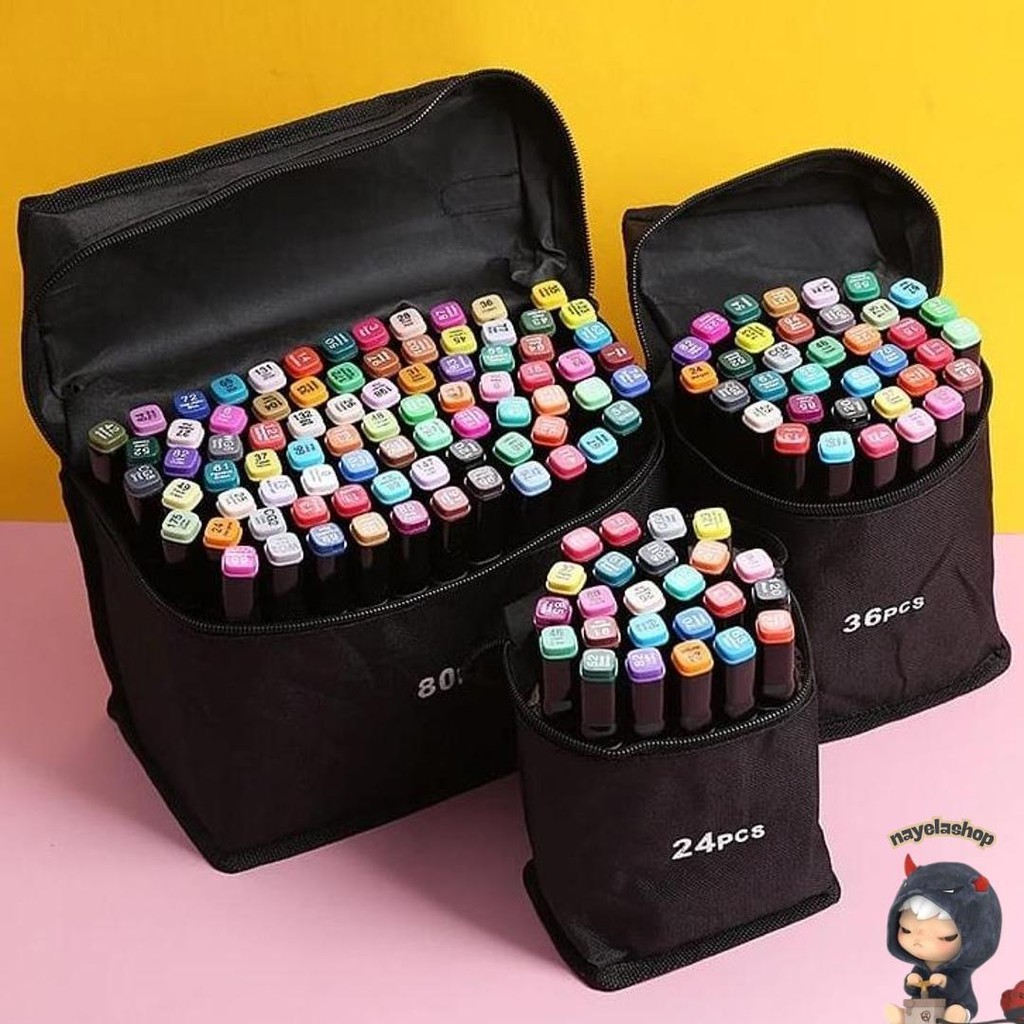 

Ms Stabilo Spidol Warna Sketsa Umum Dua Sisi Kepala Tulis Luas Dan Halus Double Headed General Touch Marker Pen Animation Set Markers Dual Side Fine Art Brush Twin Market Set 24Pcs, 48Pcs, 80Pcs All In One Multi Color Pena Pensil Murah