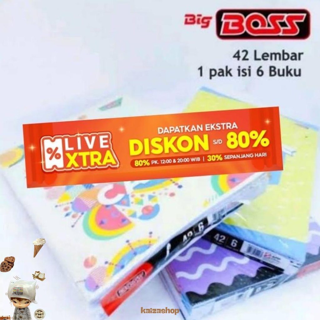 

Buku Tulis Big Boss 42 Lembar - Isi 6 Pcs Murah