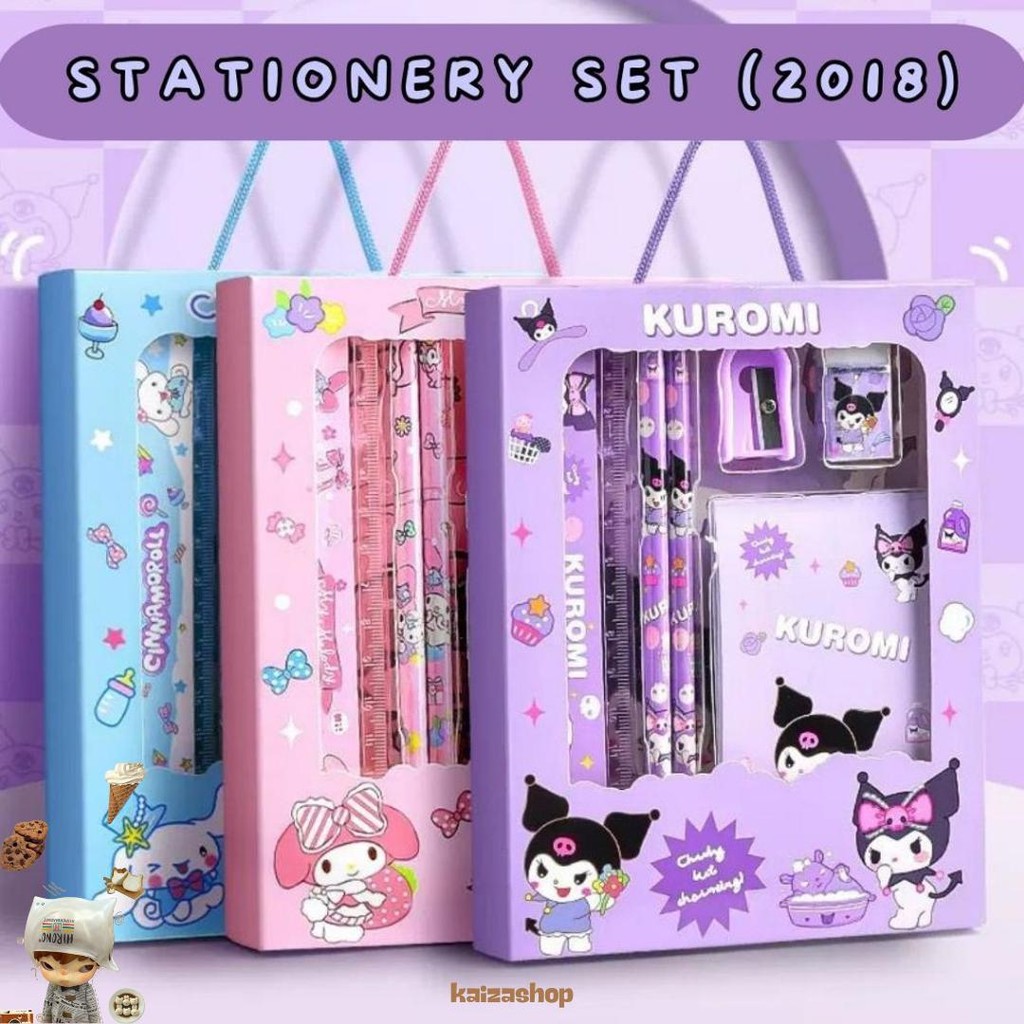 

Alat Tulis Anak Set Stationery Untuk Hadiah Anak Sekolah Motif Kartun/ Alat Tulis Set Karakter Kado Notes Pensil Rautan Penggaris Penghapus Sale