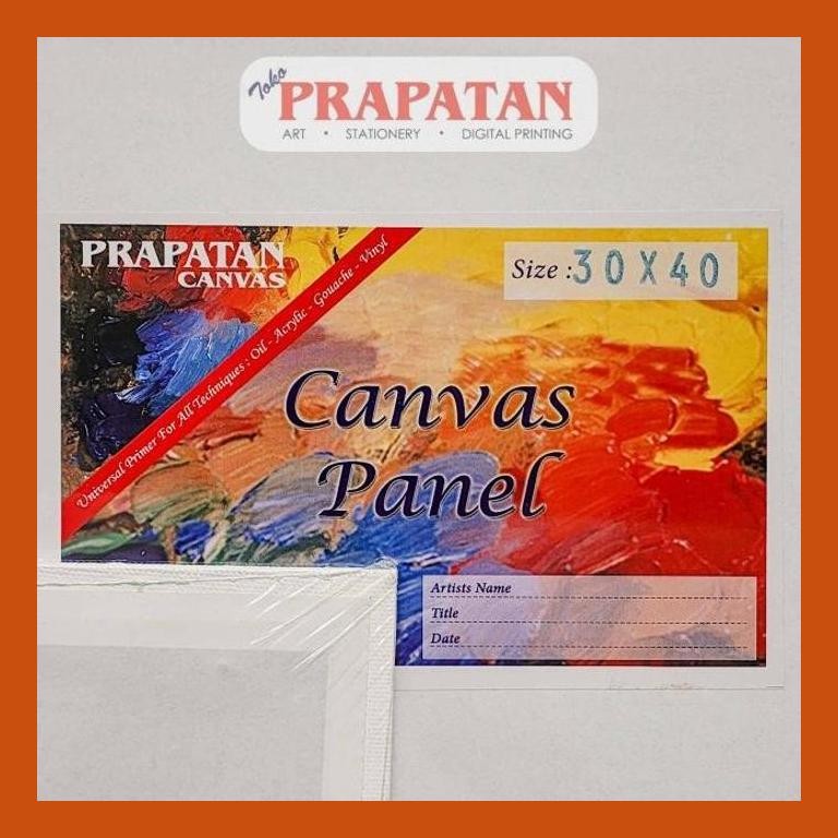 

[ PERALATAN LUKIS / GAMBAR ] CANVAS PANEL PRAPATAN 30X40CM / KANVAS LUKIS PANEL SIAP KIRIM
