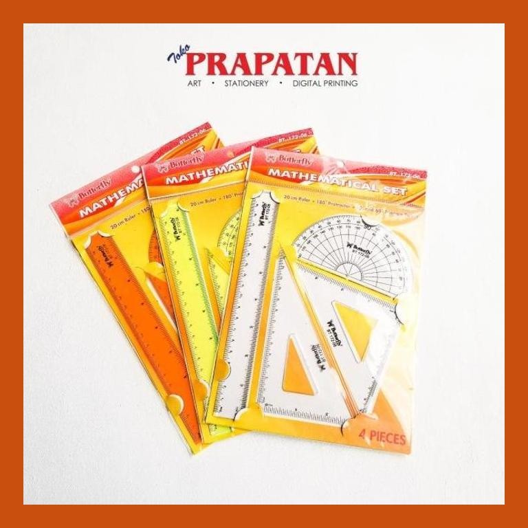 

[ PERALATAN LUKIS / GAMBAR ] PENGGARIS MATHEMATICAL SET BUTTERFLY BT 172-06 SIAP KIRIM