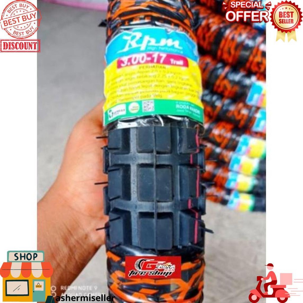 Ban Montor Trail 300-17 Ban Tril 300-17 Non Tubeless Ban Honda Supra Revo Jupiter Honda Win  Ban Rpm