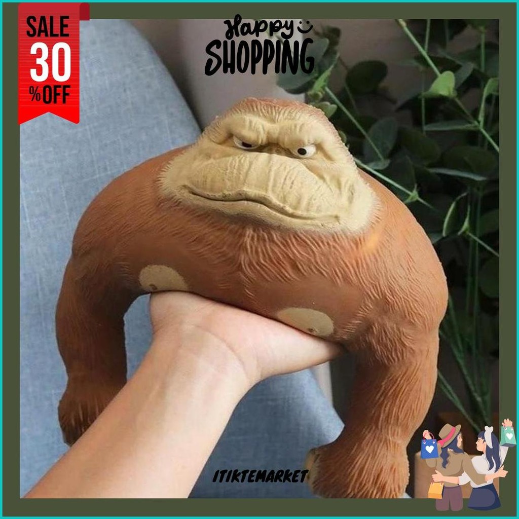 Hokkiterus21 Squishy Kingkong Squishy Gorilla Squishy Monkey Squishy Monyet Squishy Lempar Jumbo S02