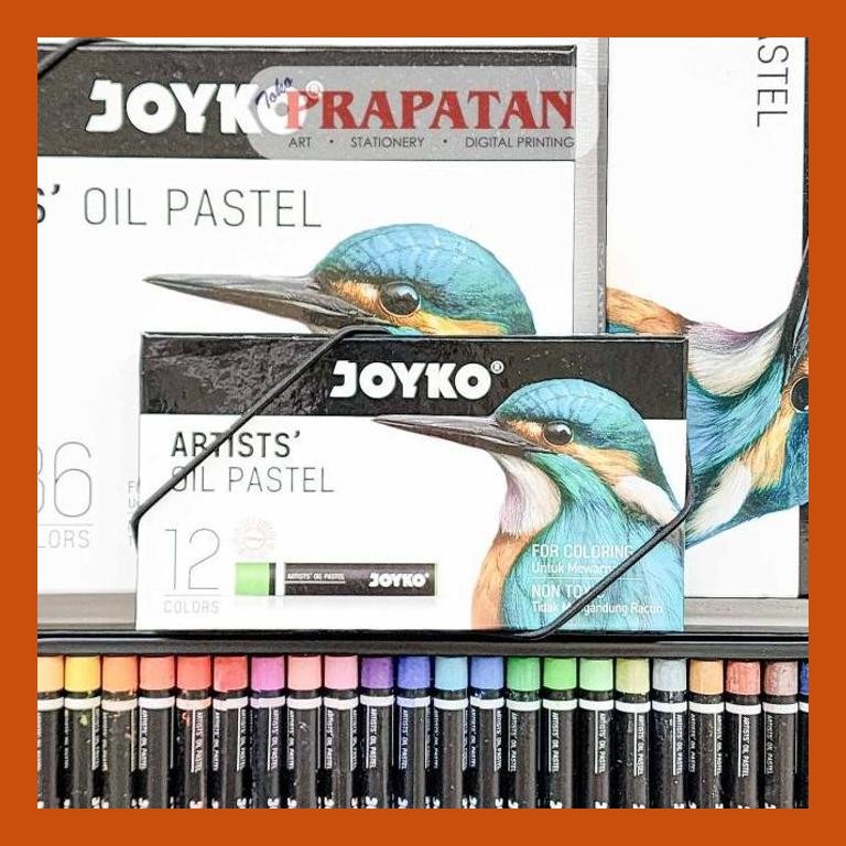 

[ PERALATAN LUKIS / GAMBAR ] JOYKO ARTISTS OIL PASTEL 12 WARNA OP-12ART PACKING AMAN