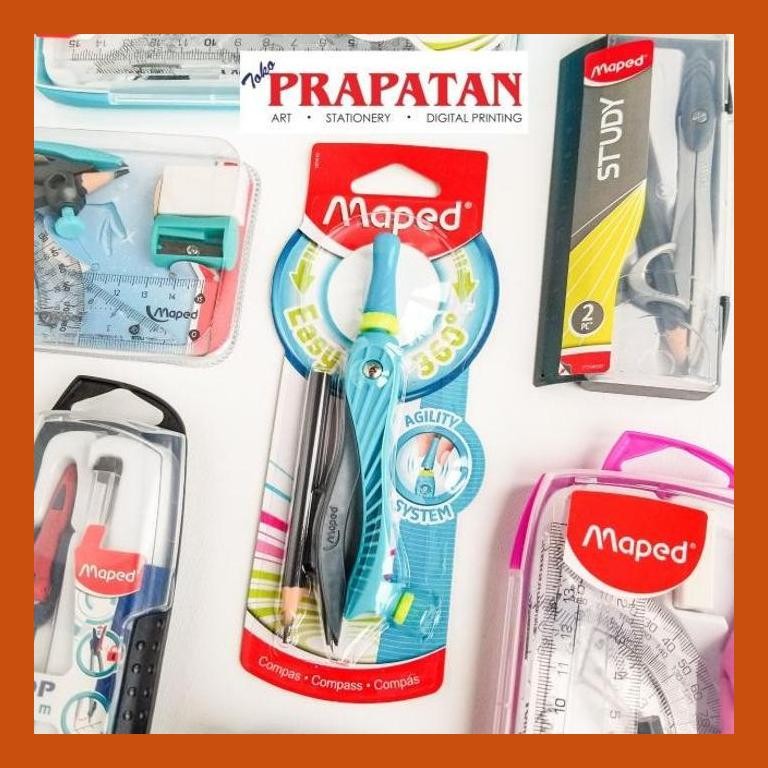 

[ PERALATAN LUKIS / GAMBAR ] JANGKA MAPED STUDY COMPASS 007 UNIVERSAL HOLDER PACKING AMAN