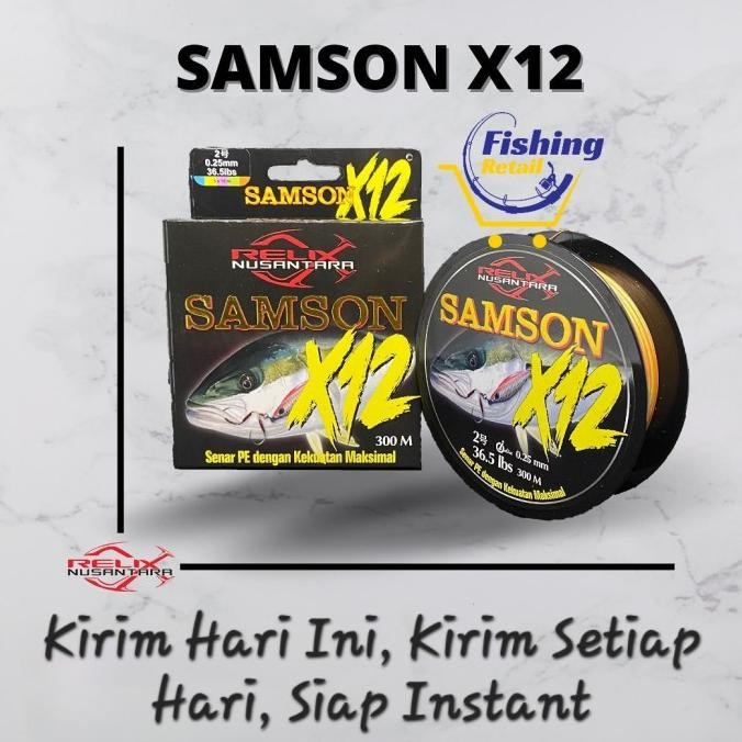 Senar Pe Samson X12 300 400 600 Meter Relix Nusantara