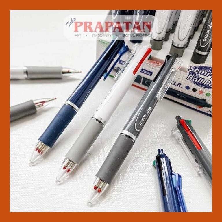 

[ PERALATAN LUKIS / GAMBAR ] M&G SEMI GEL BALL PEN 0.7MM ABP803R4 | BALLPOINT | PULPEN PENA COD
