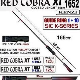 Joran Kenzi Red Cobra Xt 1652 4-10Lbs 5-12Lbs Spinning Pancing