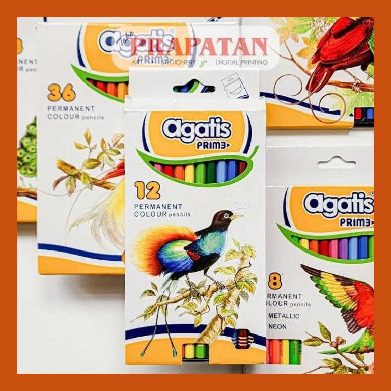 

[ PERALATAN LUKIS / GAMBAR ] PENSIL WARNA AGATIS PRIME PERMANENT COLOR PENCILS PACKING AMAN