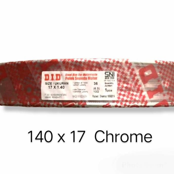 Velg Did 120 140 160 Ring 17. Original Did.