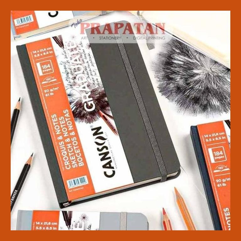 

[ PERALATAN LUKIS / GAMBAR ] GRADUATE CANSON SKETCH & NOTES BOOK | SKETCHBOOK | BUKU GAMBAR PACKING AMAN