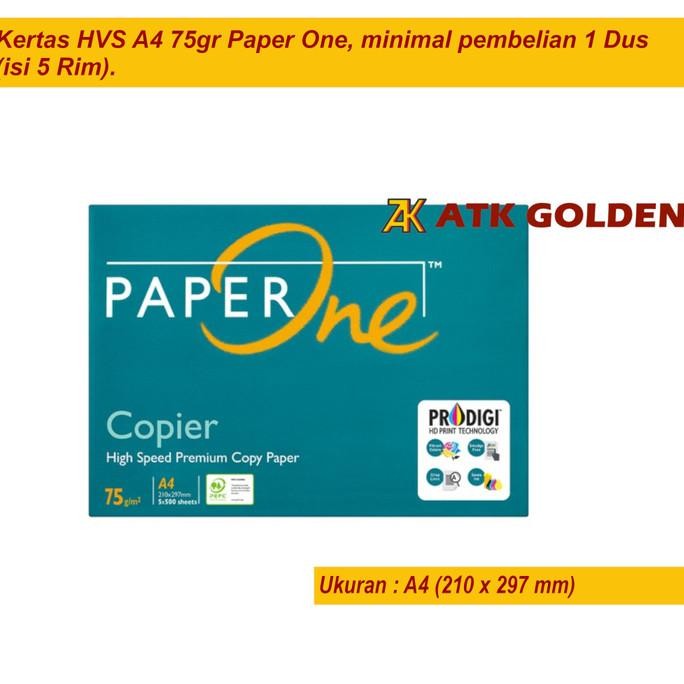

Kertas HVS A4 75gr Paper One