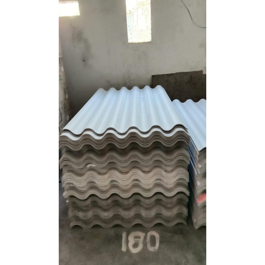 Atap Asbes Gelombang Besar Djabesmen 200 cm/ Asbes 2 Meter/ 200cm 2m gol
