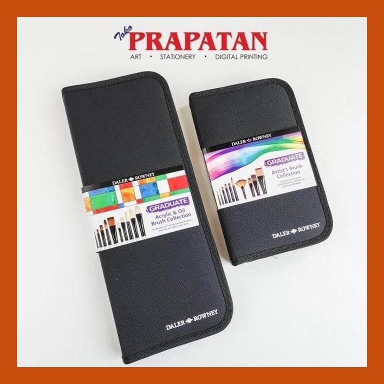 

[ PERALATAN LUKIS / GAMBAR ] DALER ROWNEY GRADUATE BRUSH COLLECTION SET ZIP UP TRAVEL CASE SIAP KIRIM