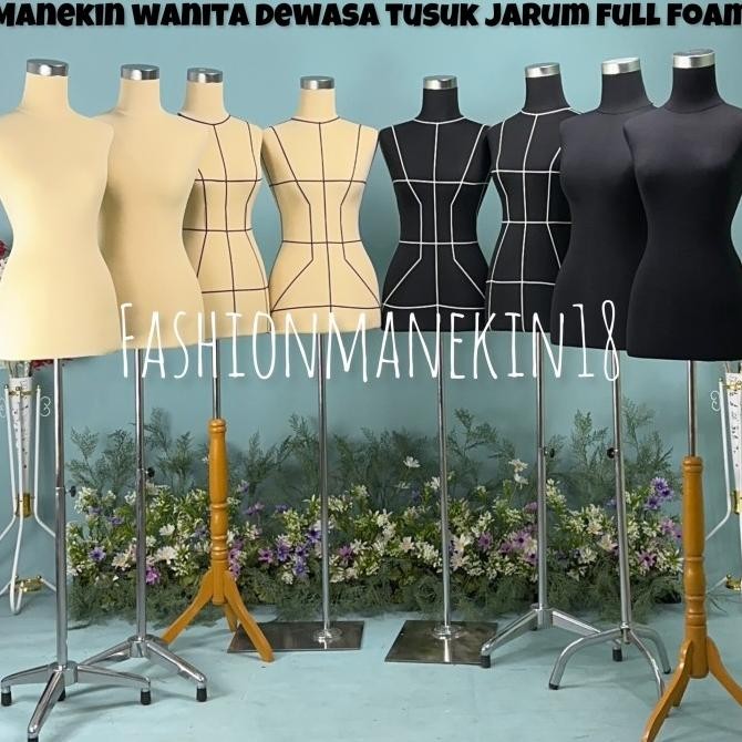 MANEKIN WANITA DEWASA TUSUK JARUM FULL BUSA - PATUNG BAJU TUSUK JARUM GS