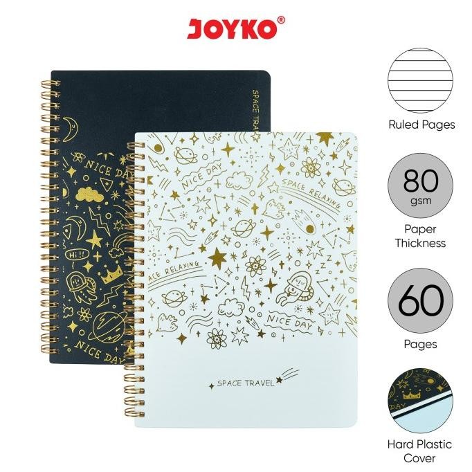 

Buku Tulis Catatan Bergaris Ruled Notebook Joyko NB-710 A5 SpaceTravel