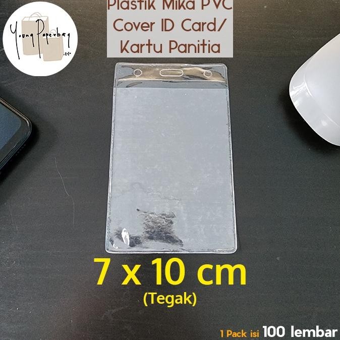

er-6 Kantong Plastik Mika Cover Nametag Panitia / ID CARD Uk. 7 x 10 Murah