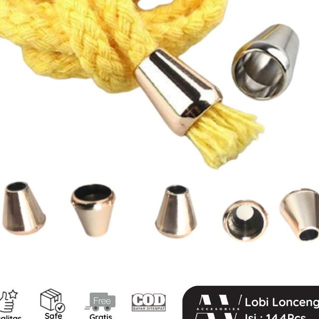 

Avacc Lobi Lobi Topper Lonceng Ujung Tali Roe Gold Ecer