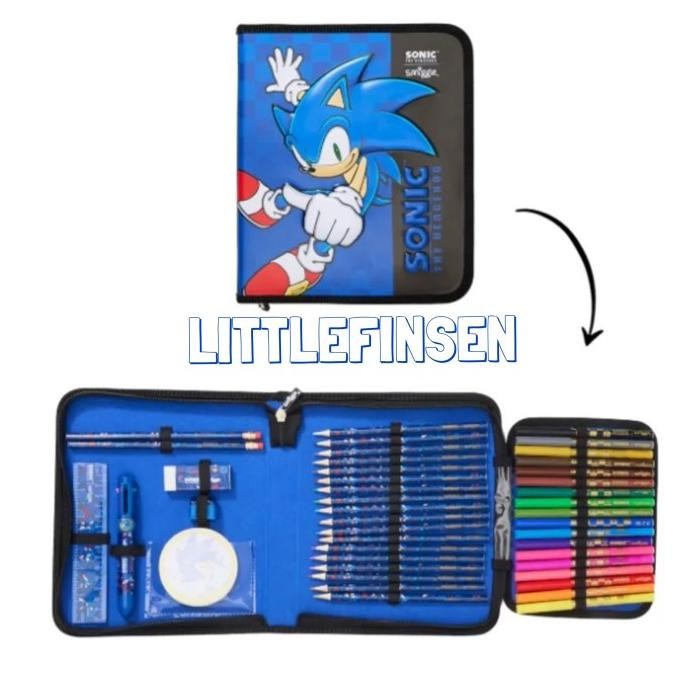 

TERMURAH - Pencil case smiggle zip it set/pensil smiggle set/pencil case sonic gabby spiderman minecraft