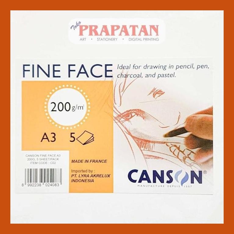 

[ PERALATAN LUKIS / GAMBAR ] CANSON FINE FACE A3 DRAWING PAPER 200GSM | KERTAS GAMBAR PACKING AMAN