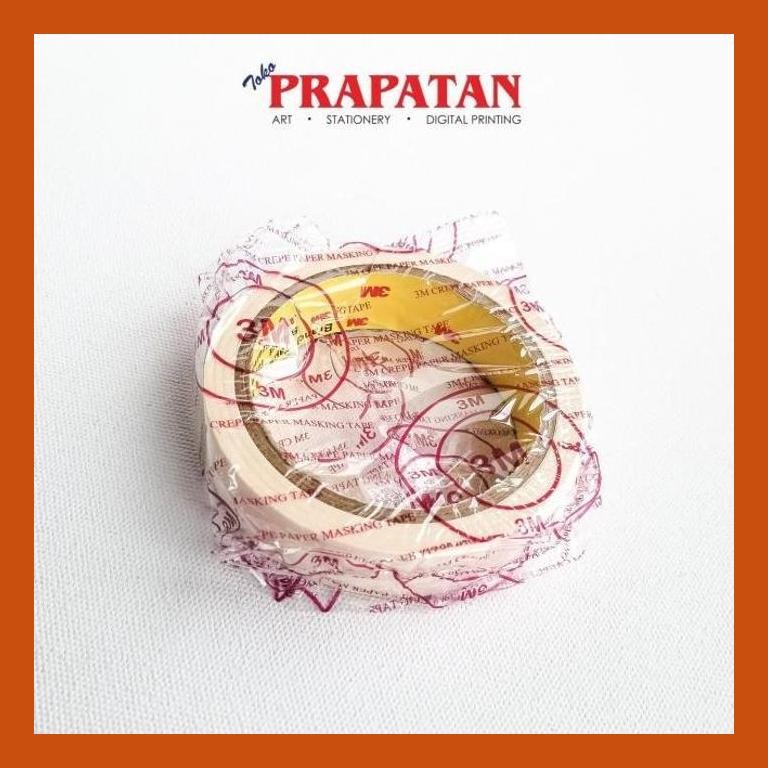 

[ PERALATAN LUKIS / GAMBAR ] LAKBAN KERTAS 3M 24MM 1" / SELOTIP KERTAS SIAP KIRIM