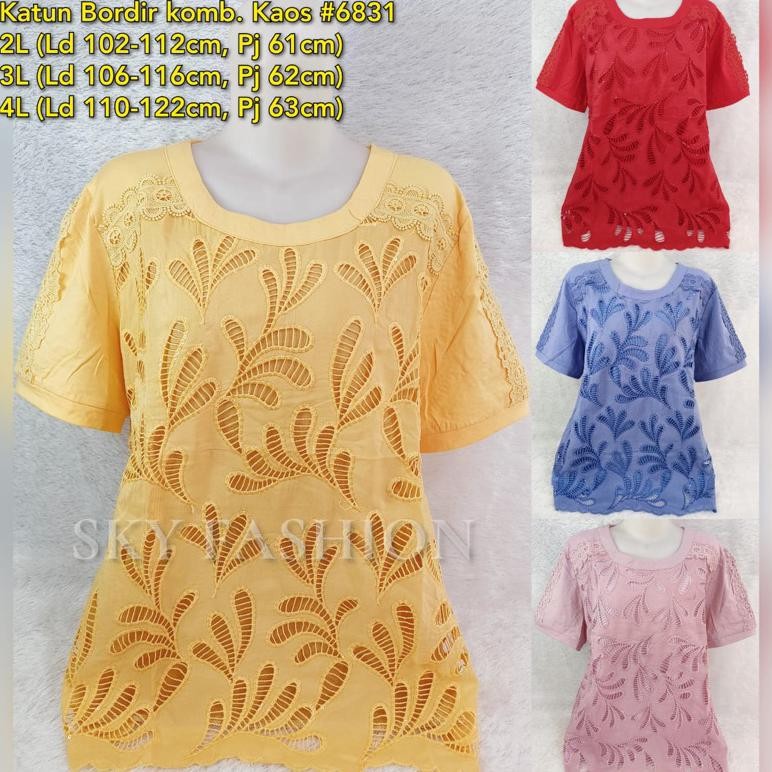 CR - BLOUSE KATUN BORDIR IMPORT PREMIUM QUALITY/ BLUS KATUN BORDIR BANGKOK IMPORT TERLARIS