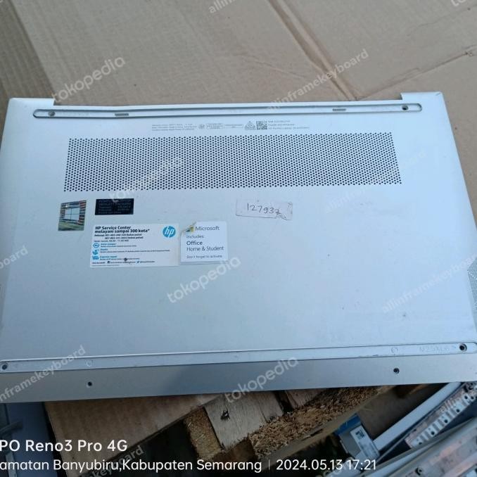 Bottom Case Laptop Hp Pavilion Laptop 14-Ec0008Au100% Original Cabutan New Stok