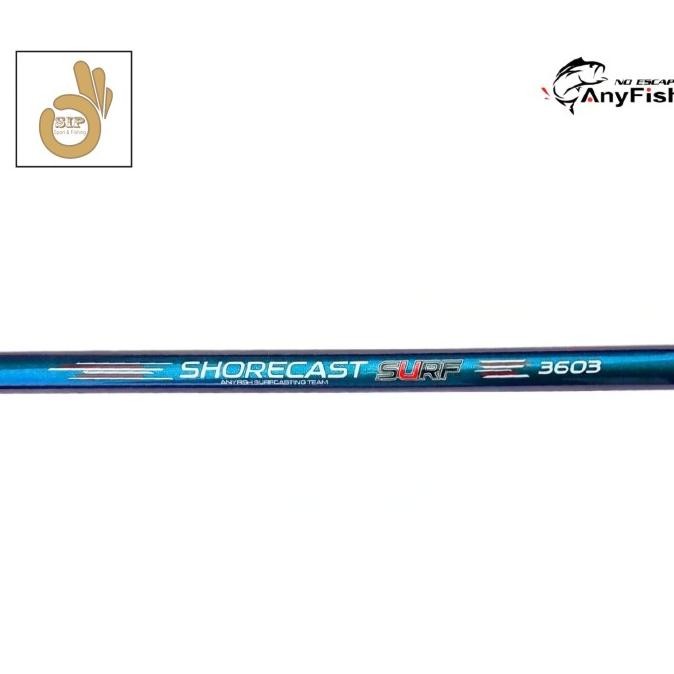 TERBARU - Joran Pancing Laut Anyfish Sambung 3 Shore Cast Surf Panjang 360/390/420/450 cm